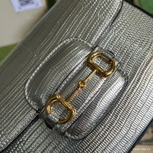 Firstbag ru Gucci Horsebit 1955 bag mini lizard 0527